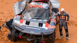 Zware crash Carlos Sainz in Dakar Rally