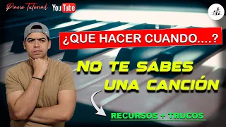 Como tocar una canción que no conoces en vivo. Recursos y trucos para tocar canciones desconocidas