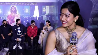 Ranbir Kapoor Teases Me a Lot Says Rashmika Mandanna | Animal Movie Press Meet | Manastars