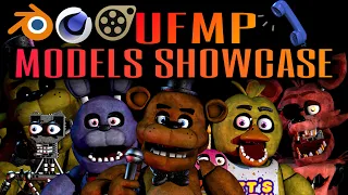 FNAF 1 OFFICIAL MODELS SHOWCASE @UFMPchannel  (DOWNLOAD ON THE DESCRIPTION BLENDER/SFM/C4D)