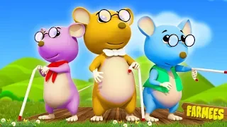 Three Blind Mice | Nursery Rhymes | Kids Songs | Children Rhymes by Farmees