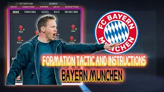 FIFA23 BAYERN MUNCHEN FORMATION TACTIC AND INSTRUCTIONS