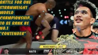 Tinalo ni RENE CATALAN si YOSHITAKA NAITO as a no.1 contender ng  ONE Strawweight World Championship