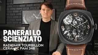 Panerai Lo Scienziato Radiomir Tourbillon Ceramic Mens Watch PAM 348 | SwissWatchExpo