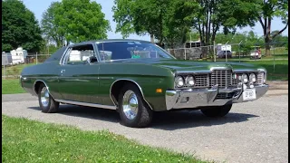 1972 Ford Galaxie 500 2 Door in Green & 351 Engine Sound on My Car Story with Lou Costabile