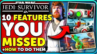 10 Jedi Survivor Features YOU Missed and HOW to do them!