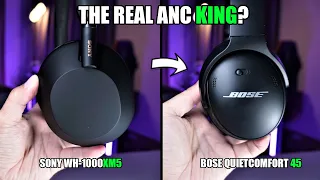 Sony WH-1000XM5 vs Bose QC45 🔥 ANC is BETTER! 😲