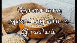 Dosa Batter Recipe in Tamil | Idli Dosa maavu in Tamil | How to make Dosa batter at home