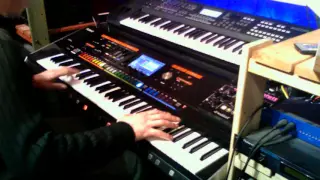 Antarctica Echoes cover Synth Demo live. tribute to Vangelis. Jupiter 80.