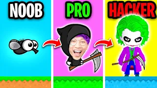 Can We Go NOOB vs PRO vs HACKER In FlyOrDie.io!? (MAX LEVEL!)