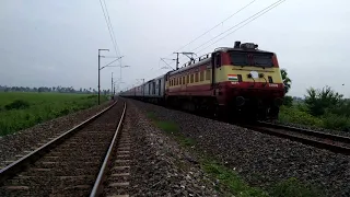 Beautiful AJJ WAP-1 leads Chennai to Santragachi AC SuperFast Express | Indian Railways