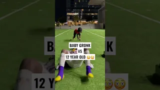 BABY GRONK FACED THE 12 YEAR OLD FOOTBALL PLAYER 👀👀 #shorts