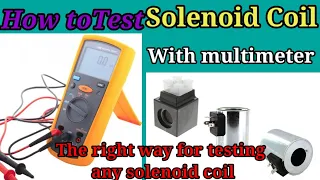 The right way for testing any solenoid coil!! How To Test Solenoid with Multimeter.