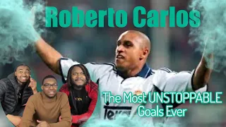 AMERICANS FIRST REACTION TO Roberto Carlos The Most UNSTOPPABLE Goals Ever