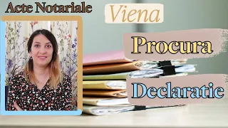 Cum facem procura in Viena || Declaratia la Viena || Acte notariale Viena