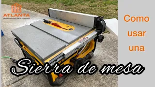 Cómo usar una sierra de mesa (paso a paso) how to use a table saw