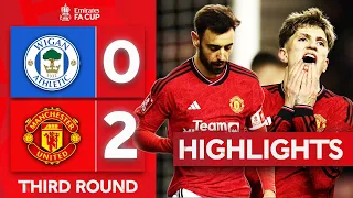 Dalot & Fernandes Send United Through! | Wigan 0-2 Manchester United | Emirates FA Cup 2023-24