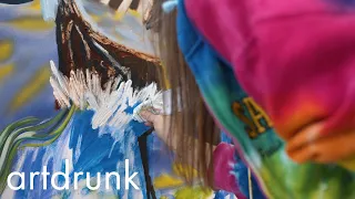 Shara Hughes Gets Lost in Paint | In The Studio | ArtDrunk