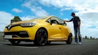 Mark Webber test drives the Renault Clio R.S.