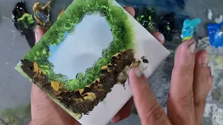 Finger Painting "Coaster" in 10 minutes