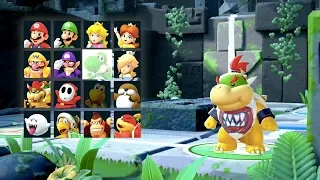 Super Mario Party - Whomp's Domino Ruins (Bowser Jr, Diddy Kong, Dry Bones, Goomba) | MarioGamers