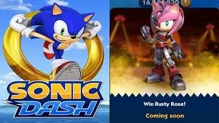 Sonic Dash - Rusty Rose Amy New Character Coming Soon Update - All 66 Characters Unlocked Gameplay