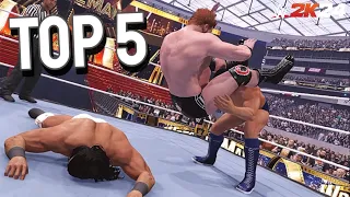 WWE 2K: TOP 5 Best Gunther title matches (Historic IC title reign)