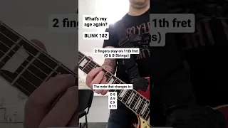 blink 182 - what's my age again guitar lesson