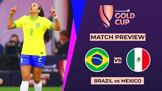 Brazil vs Mexico Semi Final Concacaf W Gold Cup 2024 Match Preview & Head to head stats