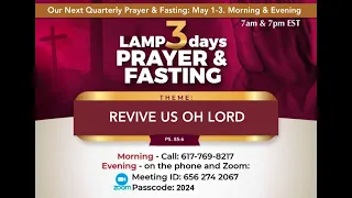 RH LIVE | LAMP 3 Days Prayer & Fasting: Revive Us Oh Lord - Day 3