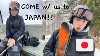 TRAVEL to JAPAN w my BF: skiing, earthquake footage