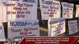 SONA: Transport group na FEJODAP, nagtigil-pasada sa Maynila