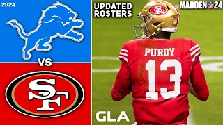 49ers vs. Lions | Offseason Free Agency Updated 2024 - 2025 Rosters | Madden 24 PS5