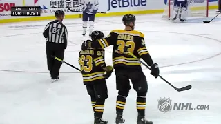 Brad Marchand's goal on nice pass by pasta