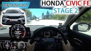 Part 2/3 | Stage 2 Honda Civic FE 1.5V 227Whp 330Nm | Malaysia #POV [Genting Run 冲上云霄] [CC Subtitle]