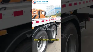 FAW J6L 6x4 320HP 16Tons Sliding Tilt Tray Flatbed Towing Truck with XCMG Straight Arm Crane