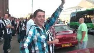 Notts County Fans Singing Outside Pub Before Forest Match 2011