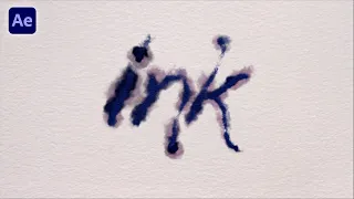 Writing Text with Bleeding Ink (Wisp / After Effects Tutorial)