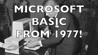 Microsoft BASIC from 1977 on my 6502 computer!