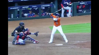 Yuli Gurriel at bat (home run)...ALCS Game 2...Astros vs. Red Sox...10/16/21