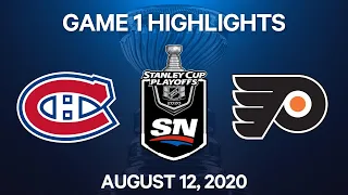 NHL Highlights | 1st Round, Game 1: Canadiens vs. Flyers - Aug. 12, 2020