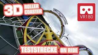 VR Roller Coaster 3D VR180 Experience TESTSTRECKE @ Hüstener Kirmes Funfair Achterbahn Montaña Rusa