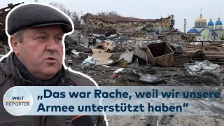 KRIEG IN DER UKRAINE: Zivilisten in Dorf Byshin bei Kiew bombardiert | WELT Reporter