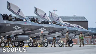 Russian troops withdraw after the U.S. Air Force conducts F-35 fighter jet Operations