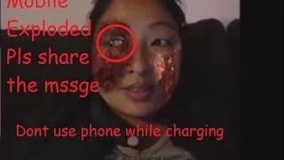 Phone exploded when attending a call while charging-Pls share the message