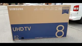 2018 82" Samsung UE82NU8000 Quick Look and unbox/wallmount