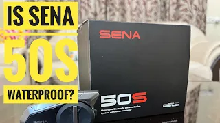 Is the SENA 50S water resistant???