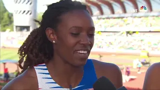 Jamaica wins Heat 2 in women 4x400m  at  World Athletics Championships 2022 in Oregon