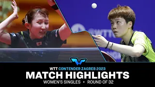 Hina Hayata vs Doo Hoi Kem | WS R32 | WTT Contender Zagreb 2023