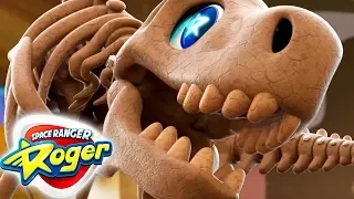 Space Ranger Roger | Roger's T-Rex Trouble - Roger Rules the Road | Cartoons for Kids HD